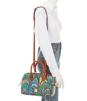 Dooney & Bourke Bright Marbled Barrel Satchel Bag