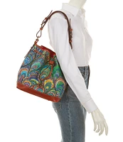 Dooney & Bourke Bright Marbled Drawstring Bucket Bag