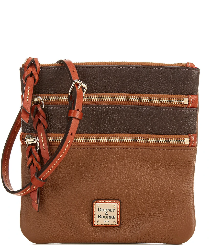 Dooney & Bourke Color block Triple Zip Crossbody Bag