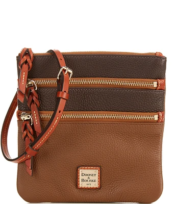Dooney & Bourke Color block Triple Zip Crossbody Bag