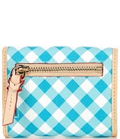 Dooney & Bourke Gingham Small Flap Credit Card Wallet