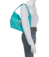 Dooney & Bourke Lucca Collection Logo Lock Slouchy Hobo Shoulder Bag