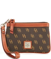 Dooney & Bourke Logo Print Medium Wristlet