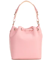 Dooney & Bourke Luca Leather Drawstring Slouchy Shoulder Bucket Bag