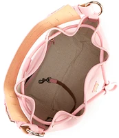 Dooney & Bourke Luca Leather Drawstring Slouchy Shoulder Bucket Bag