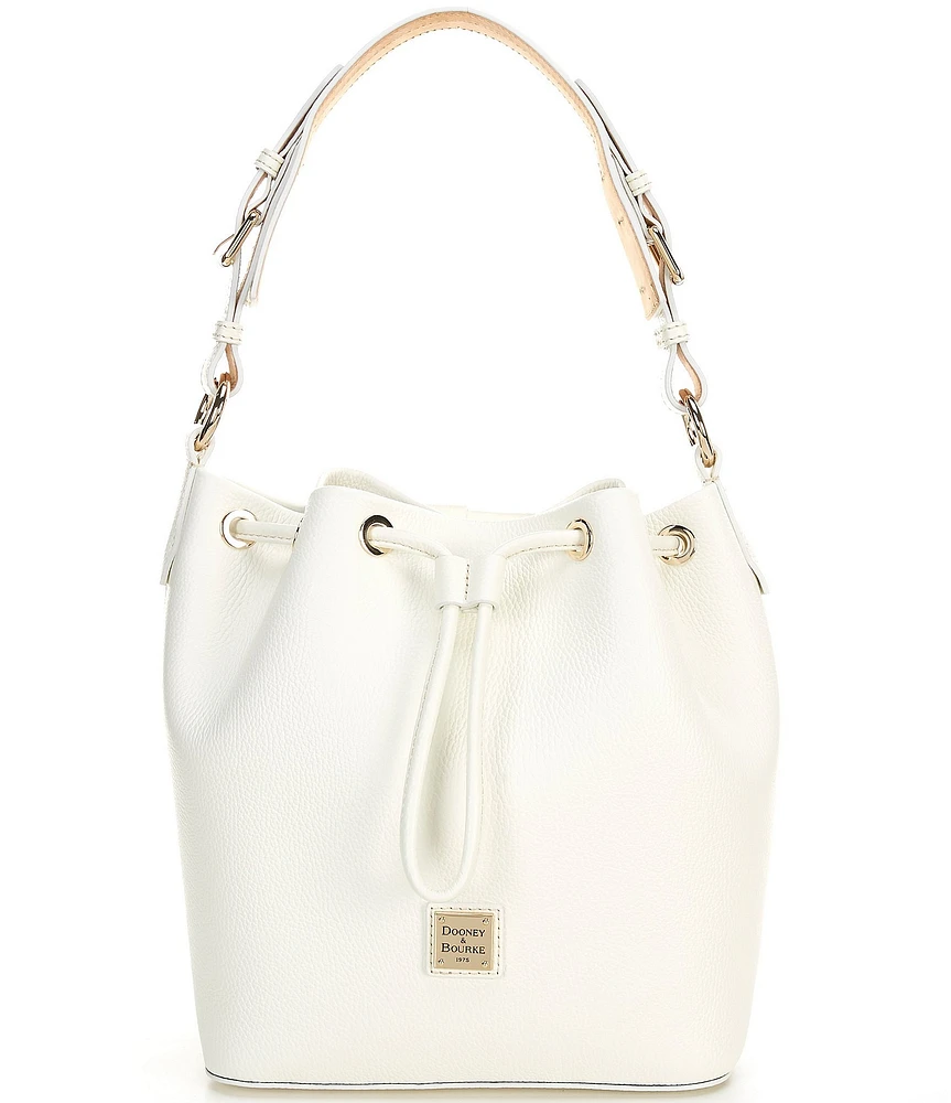 Dooney & Bourke Luca Leather Drawstring Slouchy Shoulder Bucket Bag