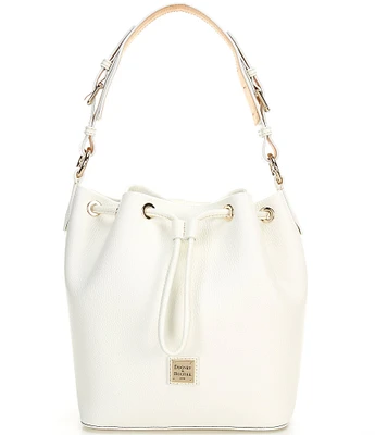 Dooney & Bourke Luca Leather Drawstring Slouchy Shoulder Bucket Bag