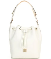 Dooney & Bourke Luca Leather Drawstring Slouchy Shoulder Bucket Bag