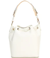 Dooney & Bourke Luca Leather Drawstring Slouchy Shoulder Bucket Bag