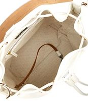 Dooney & Bourke Luca Leather Drawstring Slouchy Shoulder Bucket Bag
