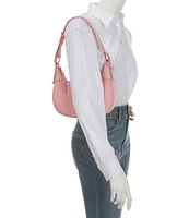 Dooney & Bourke Lucca Pebbled Leather Hobo Baguette Shoulder Bag