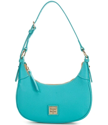 Dooney & Bourke Lucca Pebbled Leather Hobo Baguette Shoulder Bag