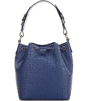 Dooney & Bourke Ostrich Drawstring Bucket Bag