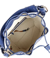 Dooney & Bourke Ostrich Drawstring Bucket Bag