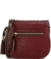 Dooney & Bourke Ostrich Embossed Flap Crossbody Bag