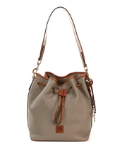 Dooney & Bourke Pebble Collection Drawstring Bucket Bag