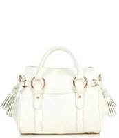 Dooney & Bourke Lucca Leather Tassle Satchel Bag