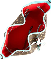 Dooney & Bourke Signature Blakely Collection Tasha Logo Drawstring Bucket Bag