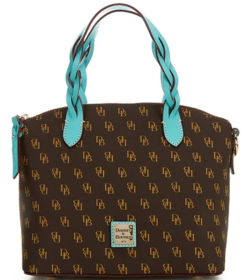 Dooney & Bourke Signature Logo Small Celeste Satchel Bag