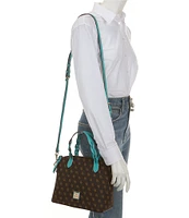 Dooney & Bourke Signature Logo Small Celeste Satchel Bag