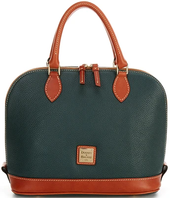 Dooney & Bourke Pebble Collection Zip Dome Satchel Bag