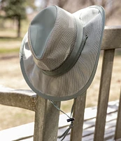 Dorfman Milano Basin Supplex® Mesh Safari 3#double; Brim Hat