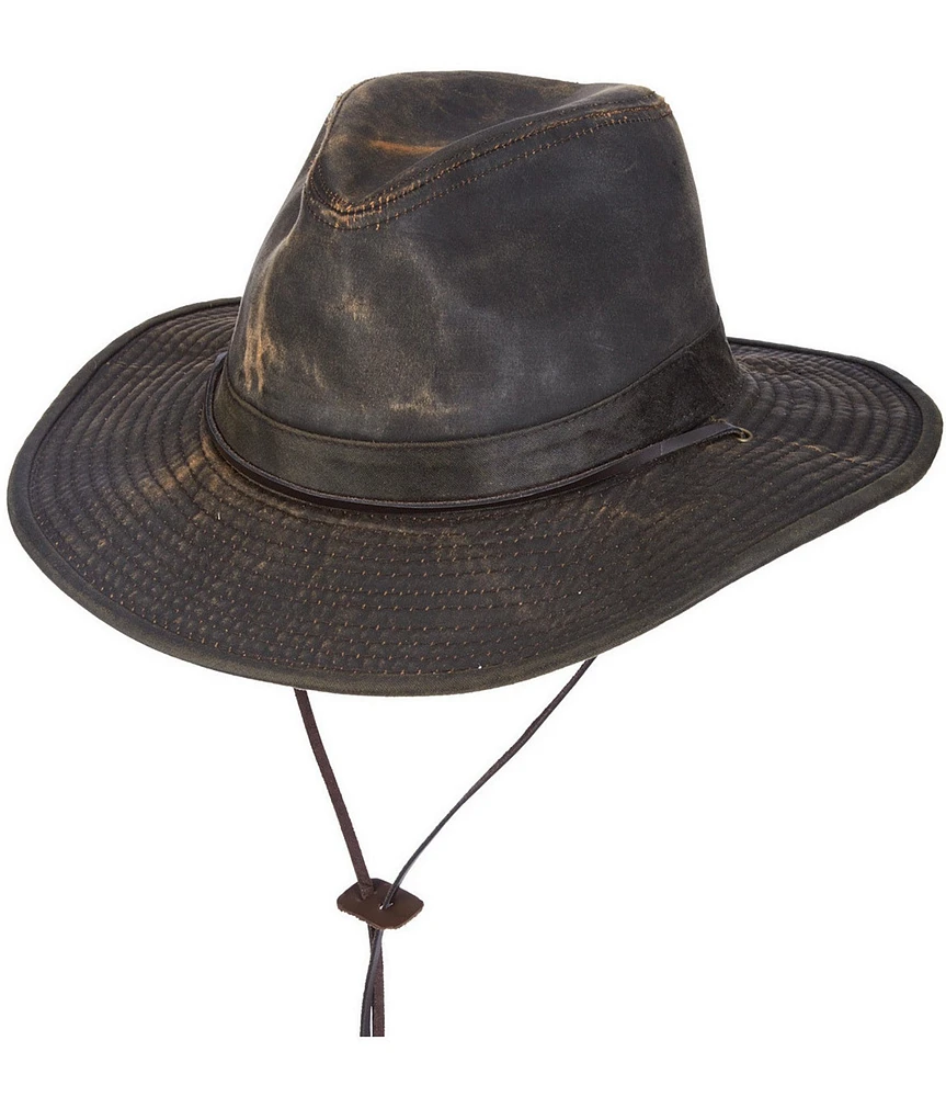 Dorfman Milano Outback Hinterlands Safari 3#double; Brim Hat
