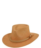 Dorfman Milano Scala Genuine Panama Outback Taos 3#double; Brim Hat