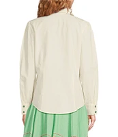 Double D Ranch Far Away Woven Collared 3/4 Sleeve Blouse