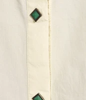 Double D Ranch Far Away Woven Collared 3/4 Sleeve Blouse