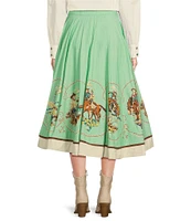 Double D Ranch Mitchell Gallery Print A-Line Skirt