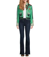 Double D Ranch Rangeland Romance & Rustlers Rosie Printed Open Front Long Sleeve Jacket