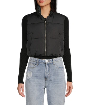 Double Zero Cropped Puffer Vest