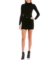 Double Zero High Rise Corduroy Pencil Skirt