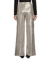 Double Zero Metallic High Waist Cargo Pants