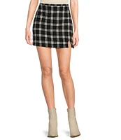 Double Zero Plaid Mini Skirt