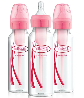 Dr. Brown's Options+ Anti-Colic Narrow 8oz Baby Bottle 3-Pack