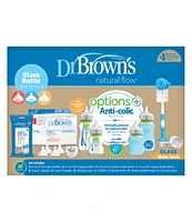 Dr. Brown's Options+ Glass Baby Bottle Starter Gift Set