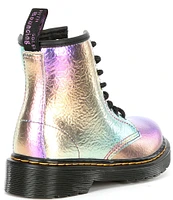 Dr. Martens Girls' 1460 Crinkle Metallic Leather Combat Boots (Youth)