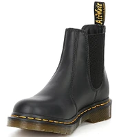 Dr. Martens Women's 2976 Nappa Leather Block Heel Lug Sole Chelsea Booties