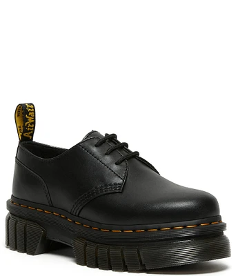 Dr. Martens Women's Audrick 3-Eye Nappa Leather Platform Oxfords