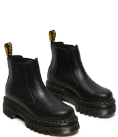 Dr. Martens Women's Audrick Nappa Lux Chelsea Lug Sole Platform Booties