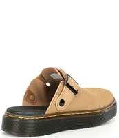 Dr. Martens Women's Carlson Suede Buckle Strap Clogs