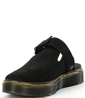 Dr. Martens Women's Carlson Suede Buckle Strap Clogs