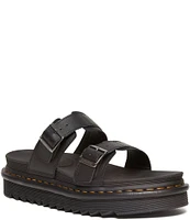 Dr. Martens Women's Myles Leather Double Strap Platform Sandals