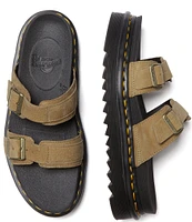 Dr. Martens Women's Myles Nubuck Double Strap Platform Sandals