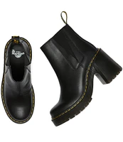 Dr. Martens Spence Sendel Leather Chelsea Block Heel Platform Booties