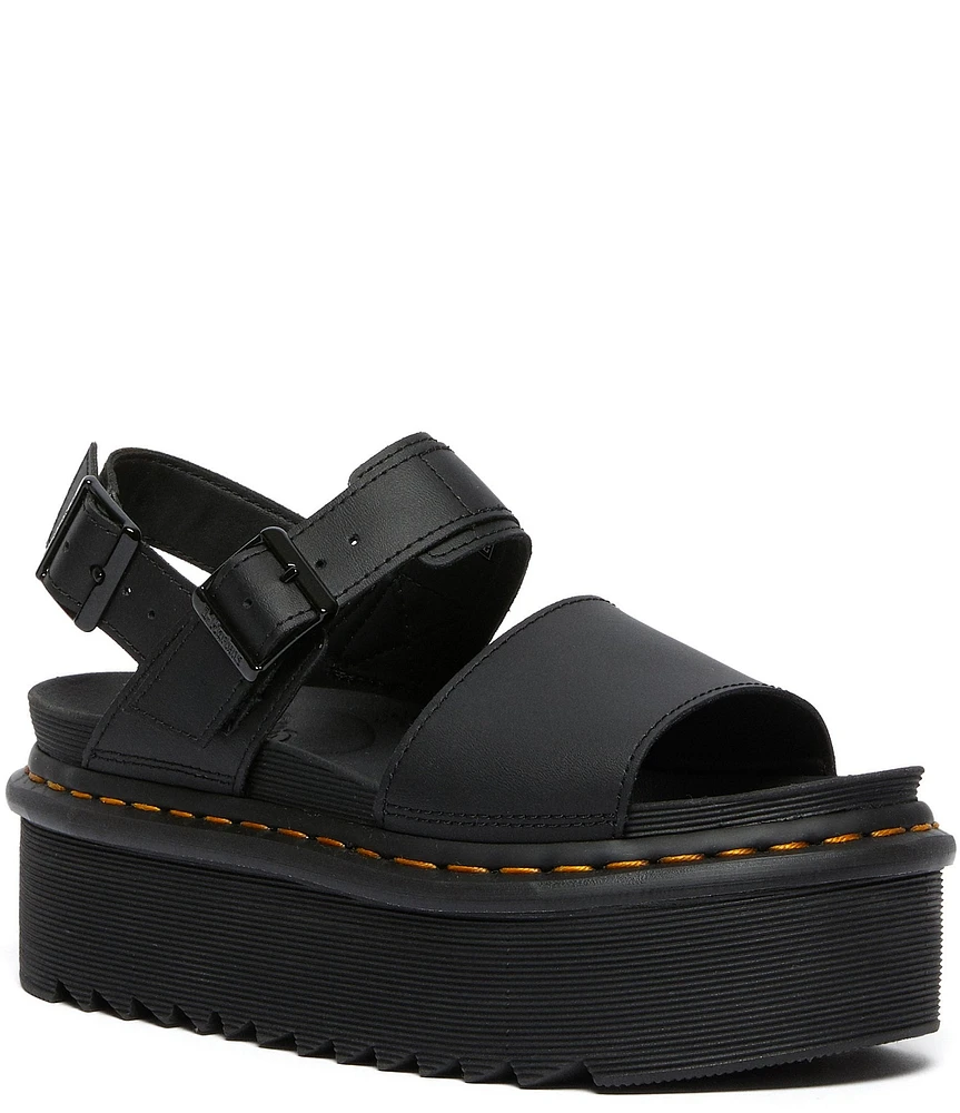 Dr. Martens Women's Voss Quad Buckle Detail Platform Dad Sandals