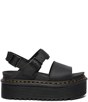 Dr. Martens Women's Voss Quad Buckle Detail Platform Dad Sandals