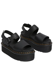 Dr. Martens Women's Voss Quad Buckle Detail Platform Dad Sandals